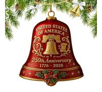 Décoration De Noël en Cloche,Décoration Festive en Cloche à Suspendre | Accessoires d'Ambiance Festive De Noël pour Fêtes Extérieures Chambre Salon Appuis De Fenêtre Jardin De Fêtes