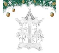 Décoration de Noël en cristal - Articles de vacances transparents en acrylique - Décoration d'arbre de Noël - Pour chambre à coucher, salle de bain, maison, hiver, table de chevet, couloir, école