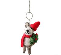 Décoration de Noël en feutre de laine faite à la main - Décoration de sapin de vacances - Pendentif unique à suspendre - Personnage adorable - Léger - Décoration saisonnière pour la maison - Plusieurs