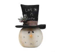 Décoration de Noël en forme de bonhomme de neige pour intérieur et extérieur, conçue pour ajouter une touche lumineuse et ludique aux espaces de vie et aux porches (B)