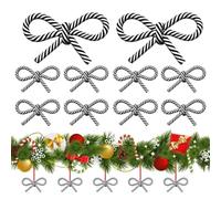 Décoration de Noël en forme de canne à sucre d'orge - Lot de 10 pendentifs | Décoration d'arbre de Noël pour la maison, décoration de Noël, couloir, fenêtre, chambre, école, ferme, jardin, arrière-cour