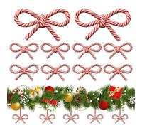 Décoration de Noël en forme de canne à sucre d'orge - Lot de 10 pendentifs | Décoration d'arbre de Noël pour la maison, décoration de Noël, couloir, fenêtre, chambre, école, ferme, jardin, arrière-cour