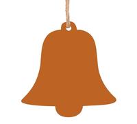 Décoration de Noël en forme de cloche imprimée du syndrome des noix de Bétel - Pendentif de Noël en bois à suspendre pour sapin de Noël, maison, intérieur et extérieur