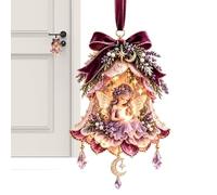 Décoration de Noël en forme de clochette fabriquée à la main avec pendentif | Petite taille, détails travaillés, idéal pour une décoration de fenêtre de cheminée, idéal pour une utilisation à la maison