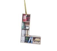 Décoration de Noël en forme de cœur pour les amateurs de livres - Décoration de Noël en acrylique pour les amateurs de littérature et les lecteurs comme idée unique