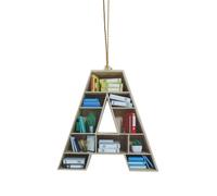 Décoration de Noël en forme de cœur pour les amateurs de livres - Décoration de Noël en acrylique pour les amateurs de littérature et les lecteurs comme idée unique