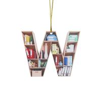 Décoration de Noël en forme de cœur pour les amateurs de livres - Décoration de Noël en acrylique pour les amateurs de littérature et les lecteurs comme idée unique