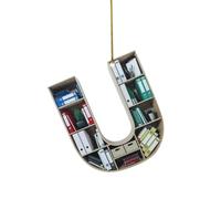 Décoration de Noël en forme de cœur pour les amateurs de livres - Décoration de Noël en acrylique pour les amateurs de littérature et les lecteurs comme idée unique