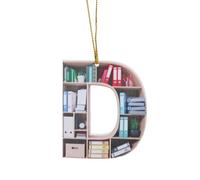 Décoration de Noël en forme de cœur pour les amateurs de livres - Décoration de Noël en acrylique pour les amateurs de littérature et les lecteurs comme idée unique