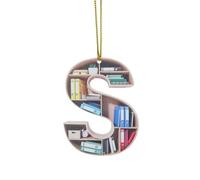 Décoration de Noël en forme de cœur pour les amateurs de livres - Décoration de Noël en acrylique pour les amateurs de littérature et les lecteurs comme idée unique