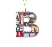 Décoration de Noël en forme de cœur pour les amateurs de livres - Décoration de Noël en acrylique pour les amateurs de littérature et les lecteurs comme idée unique
