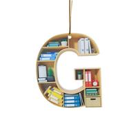 Décoration de Noël en forme de cœur pour les amateurs de livres - Décoration de Noël en acrylique pour les amateurs de littérature et les lecteurs comme idée unique