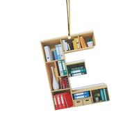 Décoration de Noël en forme de cœur pour les amateurs de livres - Décoration de Noël en acrylique pour les amateurs de littérature et les lecteurs comme idée unique
