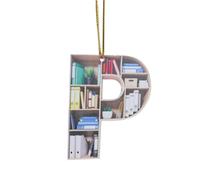 Décoration de Noël en forme de cœur pour les amateurs de livres - Décoration de Noël en acrylique pour les amateurs de littérature et les lecteurs comme idée unique