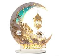 Décoration de Noël en forme de lune en acrylique à suspendre, idée d'échange pour améliorer la décoration de la maison pendant les célébrations