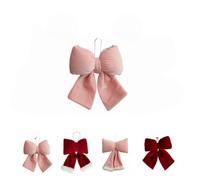 Décoration de Noël en forme de nœud Convient pour les mariages, anniversaires, enterrements de vie de jeune fille (Rose, Rose, moyenne : 20 x 18 x 7 cm)