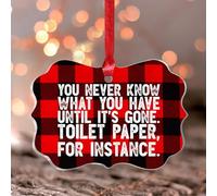 Décoration de Noël en forme de papillon avec inscription « You Never Know What You Have Until It's Gone » - Décoration de Noël en acrylique - Décoration d'intérieur