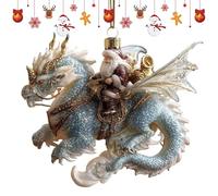 Décoration de Noël en forme de Père Noël 2D à suspendre à plat | Pendentif Père Noël en acrylique pour sapin de Noël - pour balcon, cheminée, rebord de fenêtre, salon, chambre à coucher