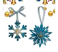 Décoration de Noël en forme de renne - Décoration de sapin de Noël en acrylique | 8 cm - Ensemble de décoration festive élégante pour la maison, les fêtes, les vacances