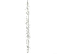 Décoration de Noël en forme de stalactites en verre transparent - Décoration festive à suspendre pour arbre, fête de mariage, décoration d'intérieur - Goutte de glace en plastique avec plan torsadé