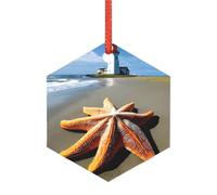 Décoration de Noël en forme d'étoile de mer, phare de mer, alternative moderne en acrylique aux décorations de Noël polyvalentes