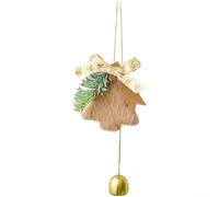 Décoration de Noël en peluche pour sapin de vacances, décoration à faire soi-même pour améliorer l'ambiance festive avec une texture douce et un charmant design saisonnier (café clair/15 g)