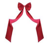 Décoration de Noël en satin 190 cm avec ruban long pour décoration de sapin de Noël pour intérieur, extérieur, salon, jardin, véranda, jardin