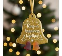 Décoration de Noël en verre de mer, décoration d'amitié, flocon de neige en acrylique fait à la main, décoration de souvenir d'amitié, décoration de sapin de Noël côtière, cadeau pour meilleurs amis