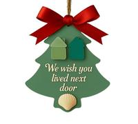 Décoration de Noël en verre de mer faite à la main pour sapin de Noël, souvenir d'amitié intemporel, cadeau artistique pour meilleure amie, femme