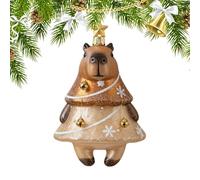 Décoration de Noël en verre de mer - Pendentif animal 3D - Décoration à suspendre pour le sapin de Noël - Pour la maison - Décoration de vacances - Intérieur - Mur - Fenêtre - Cheminée - Escalier