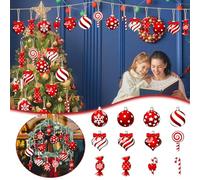 Décoration de Noël Ensemble de sucettes Noël festives 12 pièces, modèles Assortis | Parfait pour Les fêtes Fin d'année