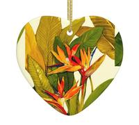 Décoration de Noël et de fête avec imprimé oiseau de paradis tropical, décorations de club