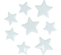 Décoration de Noël Étoiles dispersées blanches 4-5cm, 72 pièces - Étoiles décoratives de table festives en plastique
