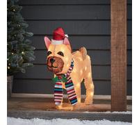 Décoration de Noël Extérieur Bouledogue Lumineux