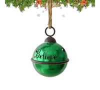 Décoration de Noël faite à la main - Charmante décoration de cloche en métal rustique à suspendre, design festif | Décorations d'arbre pour couronne, extérieur, vacances, bouton de maison, décoration