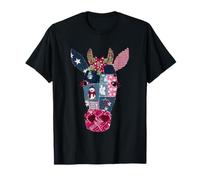 Décoration de Noël Festive en Forme de tête de Vache T-Shirt