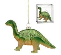 Décoration de Noël Figurine Pendentif Arbre Dino Dinosaure Dragon en Verre (1 x Décoration Dinosaure)