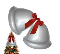 Décoration De Noël Gonflable - Boules Géantes PVC Solides, Lot 2 Pièces Réutilisables, Accessoires Festifs Légers Et Étanches | Ornements Extérieurs Pour Jardin, Pelouse, Patio, Décor Intérieur Salon,