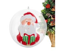Décoration de Noël gonflable en PVC - Boule de Père Noël gonflable | Ornements de Noël d'extérieur à gonfler pour l'intérieur et l'extérieur, rebords de fenêtre, fêtes, terrasses, pelouses