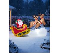 Décoration de Noël gonflable - WIDMANN - Père Noël - Hauteur 180 cm - Utilisation extérieure - Pour enfant