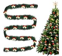 Décoration de Noël Guirlande de sapin de 10 m - Guirlande de sapin artificiel comme réel, réutilisable, guirlande de Noël pour arbre, porte d'entrée, rampe d'escalier, cadre de porte (D)