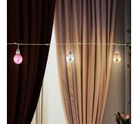 Guirlande lumineuse LED Chaîne lumineuse de Noël 20x boules décoration colorée, 20x 0,03W blanc chaud, L 220 cm
