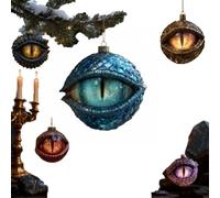 Décoration de Noël œil de Dragon, œil de Dragon Mystique enchanté avec Ficelle, décoration rétro Fantaisie du Moyen-Âge pour Sapin de Noël, Objet de Collection Gothique Unique pour Sapin