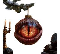 Décoration de Noël œil de Dragon, œil de Dragon Mystique enchanté avec Ficelle, décoration rétro Fantaisie du Moyen-Âge pour Sapin de Noël, Objet de Collection Gothique Unique pour Sapin