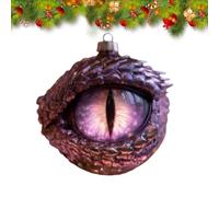 Décoration de Noël Œil de Dragon, Œil de Dragon Mystique et Enchanté, Décoration Fantastique du Moyen Âge pour Sapin de Noël(Purple)