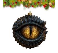 Décoration de Noël Œil de Dragon, Œil de Dragon Mystique et Enchanté, Décoration Fantastique du Moyen Âge pour Sapin de Noël(Noir)