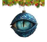 Décoration de Noël Œil de Dragon, Œil de Dragon Mystique et Enchanté, Décoration Fantastique du Moyen Âge pour Sapin de Noël(Blue)