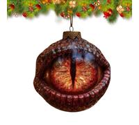 Décoration de Noël Œil de Dragon, Œil de Dragon Mystique et Enchanté, Décoration Fantastique du Moyen Âge pour Sapin de Noël(Red)