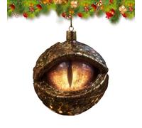 Décoration de Noël Œil de Dragon, Œil de Dragon Mystique et Enchanté, Décoration Fantastique du Moyen Âge pour Sapin de Noël(Gold)