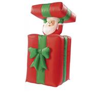 Infactory Cadeau autogonflant avec Père Noël animé 150 cm
